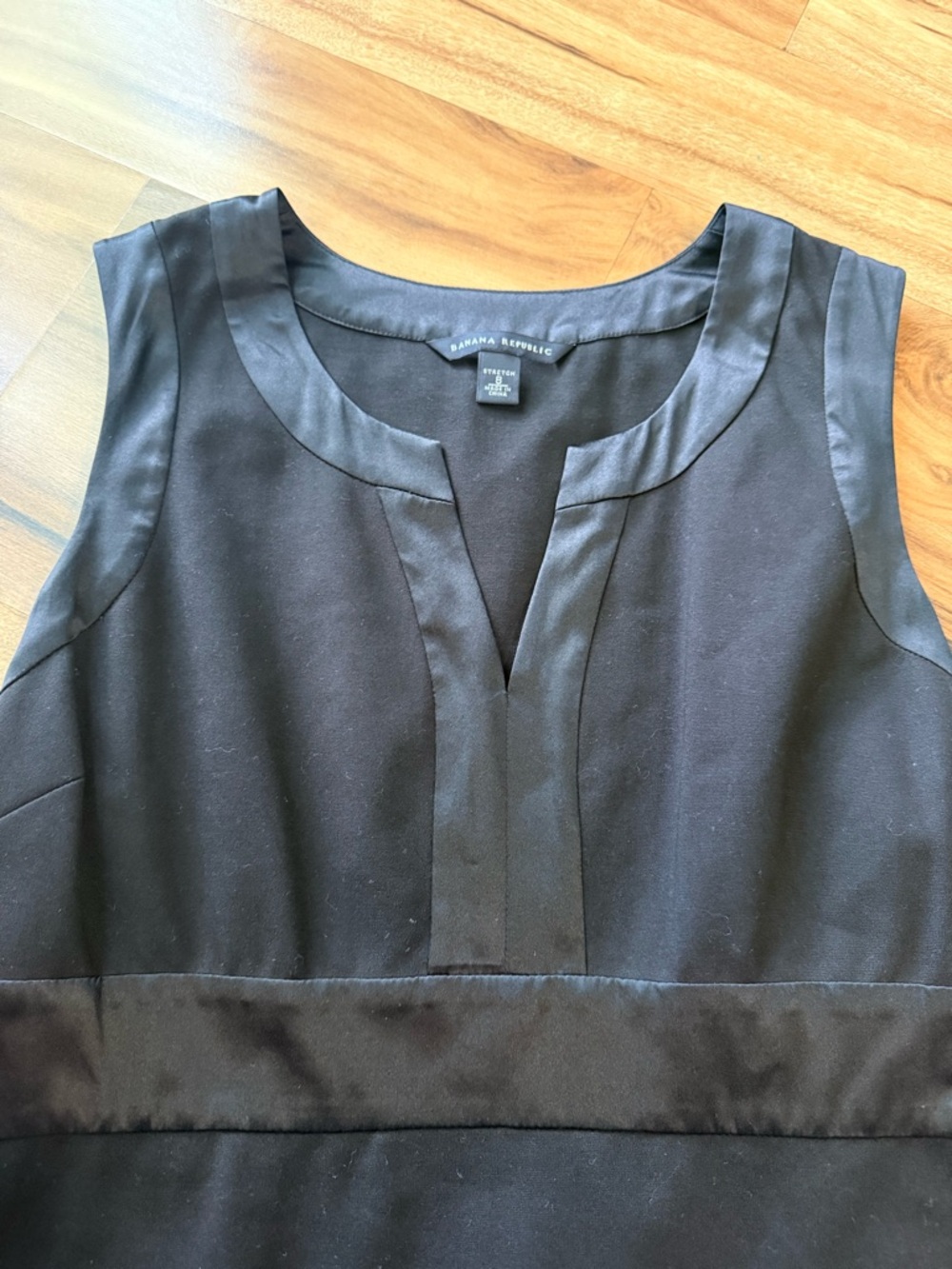 Banana Republic Black Sleeveless Dress Size 8 Classic Sheath Career Timeless - Picture 10 of 12